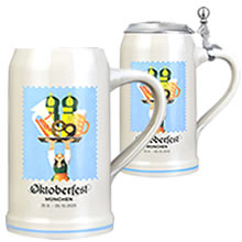 Offizieller Oktoberfestkrug 2025 - New Munich Beer Stein - Official Festival Mug