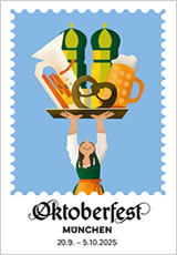 Wiesn Plakat 2025 - Das neue Oktoberfestplakat (Bild LHM / RAW - Amiera Harithas und Dianah-Charles Francis)