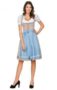 Grosse Auswahl an weiblicher und femininer Mididirndl